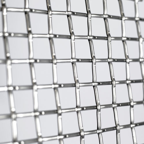 Stainless steel wire mesh - SQUAREWAVE - MeshArt Dorstener Drahtwerke - for railing / for fencing / for metal cable guardrails