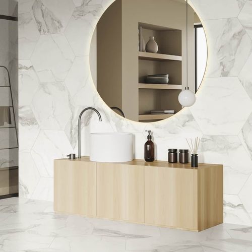 Porcelain stoneware tile - CALACATTA - Azteca - matte / indoor / bathroom