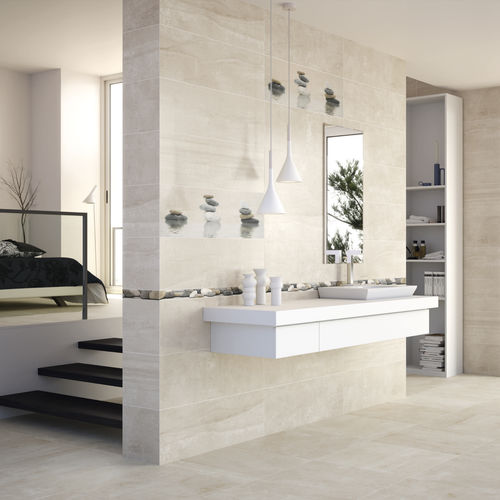 Porcelain stoneware tile - INTEGRA - Azulev - polished / 3D / indoor