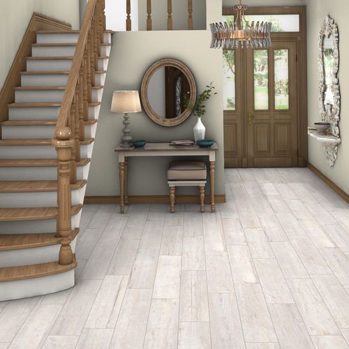 Indoor tile - KENAI WHITE - Codicer - floor / porcelain stoneware / patterned
