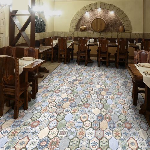 Porcelain stoneware tile - CORINTO - Codicer - indoor / floor / patchwork