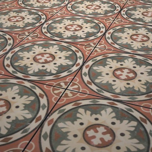 Indoor tile - HABANA - Codicer - floor / porcelain stoneware / Victorian pattern