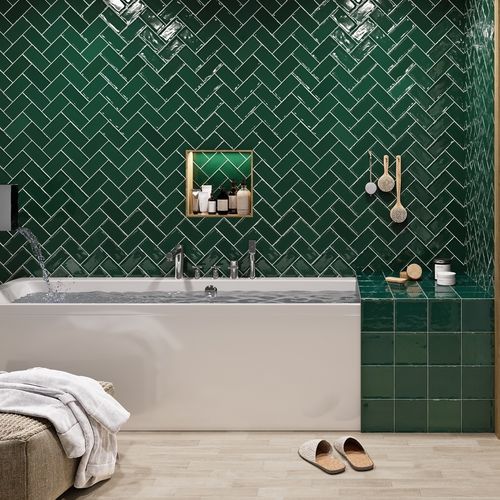 Glazed ceramic tile - GLAMOUR   - El barco - high-gloss / indoor / bathroom
