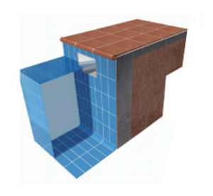 Protection edging - NATURAL - Gres de Aragón - concrete / ceramic / straight