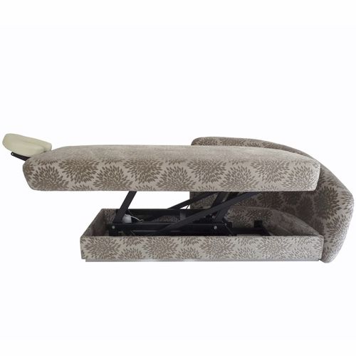 Foldable massage table - WELL-LOUNGE - Touch America - fabric / height-adjustable / custom-made