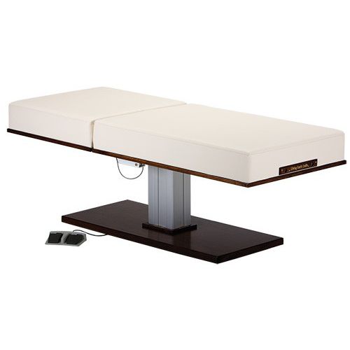 Electric massage table - LEC PEDESTAL MANUAL TILT - Living Earth Crafts - height-adjustable / commercial