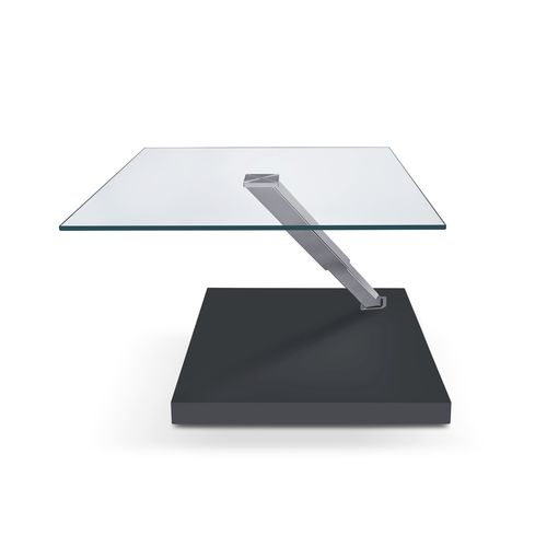 Contemporary coffee table - K494 IXAR - Ronald Schmitt Design - solid wood / lacquered MDF / glass