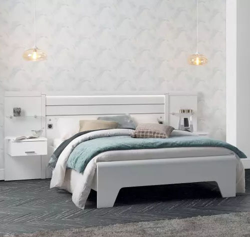 Double bed - MULTY - Meubles Célio - contemporary / with headboard / with bedside table
