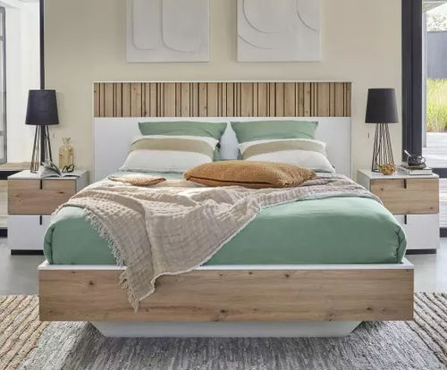 Double bed - OPALE - Meubles Célio - contemporary / with wardrobe / with drawer