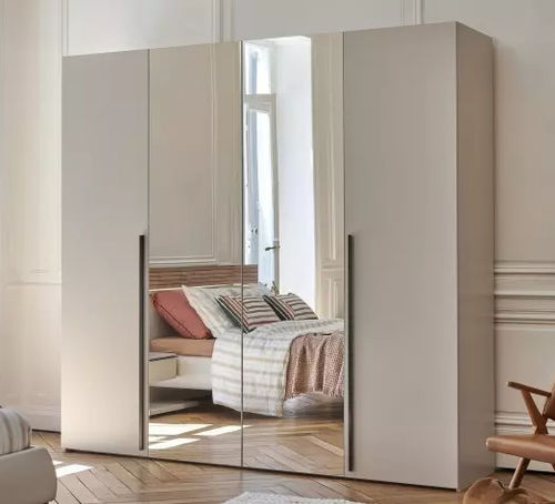 Contemporary wardrobe - TOSCANE - Meubles Célio - melamine / folding door / with drawer