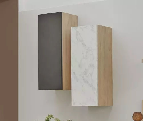 Wall-mounted shelf - OBLIK - Meubles Célio - contemporary / melamine / white