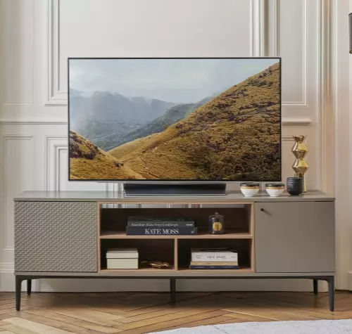 Contemporary TV cabinet - PIGMENT - Meubles Célio - lowboard / with storage / 2 doors