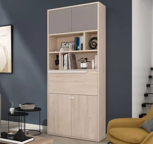 Contemporary secretary desk - SMART - Meubles Célio - melamine / with shelf / 1-drawer