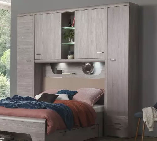 Modular wardrobe - MULTY - Meubles Célio - contemporary / melamine / with swing doors