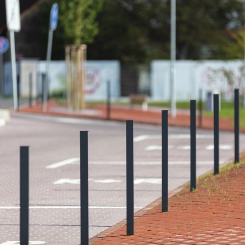Security bollard - LOT - mmcité street furniture - removable / galvanised steel / high