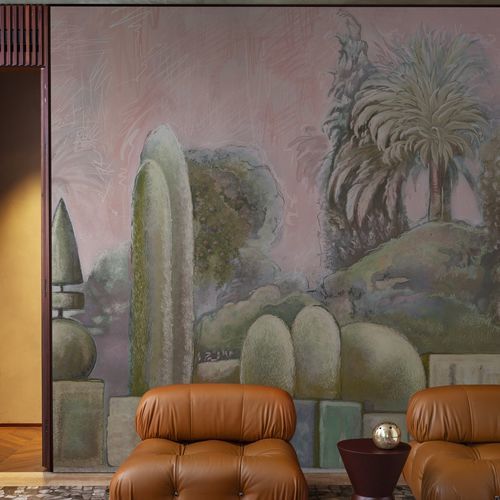 Contemporary wallpaper - Giardino Utopico - Wall&Deco - vinyl / floral / panoramic