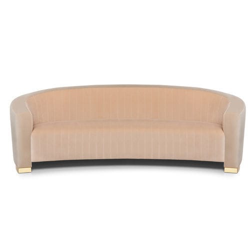 Contemporary sofa - Louise 240 - MUNNA - fabric / leather / with armrests