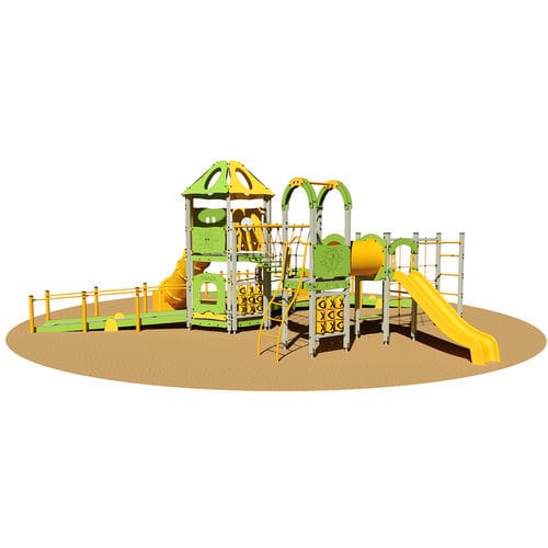 Playground structure - NATHOO - Dimo Group Srl - metal / HPL / modular
