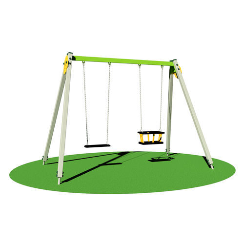 Metal swing - LURI  - Dimo Group Srl - polyethylene / HPL / double