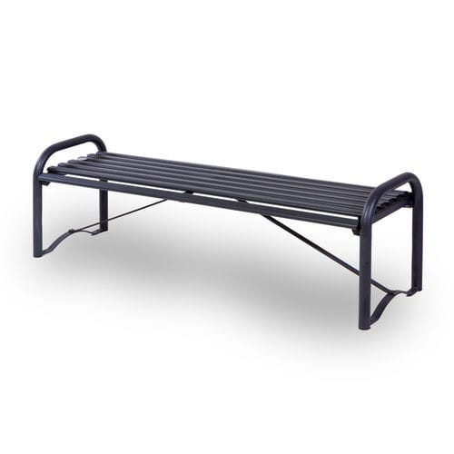 Contemporary public bench - IDOLA       - Dimo Group Srl - galvanised steel / without backrest / with armrests