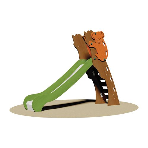 Upright slide - JUMA WOOD - Dimo Group Srl - for playground / stainless steel