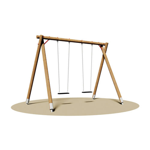 Playground swing - CALIFORNIA  - Dimo Group Srl - galvanised steel / aluminum profile / wooden