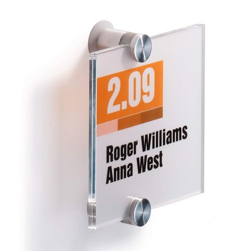 Door signage plate - 4820 - DURABLE - wall-mounted / acrylic / orientation