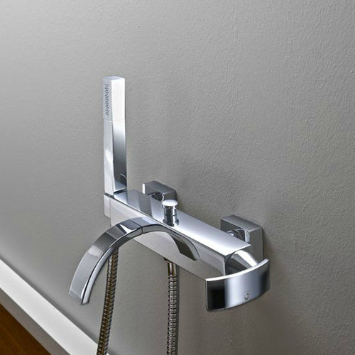Bathtub mixer tap - FLAT: 4000 - GATTONI RUBINETTERIA - shower / wall-mounted / chromed metal