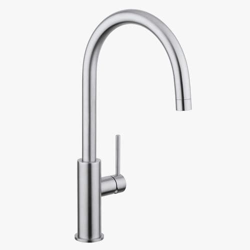 Deck mounted mixer tap - MONO 12 - COCOON - stainless steel / copper / ceramic
