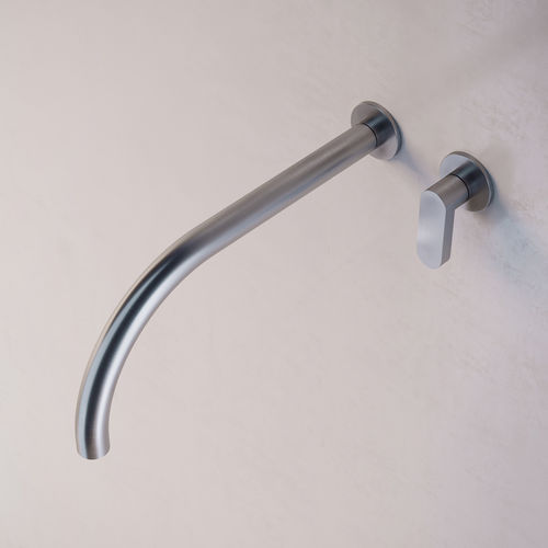 Washbasin mixer tap - JP SET01 - COCOON - wall-mounted / stainless steel / gold
