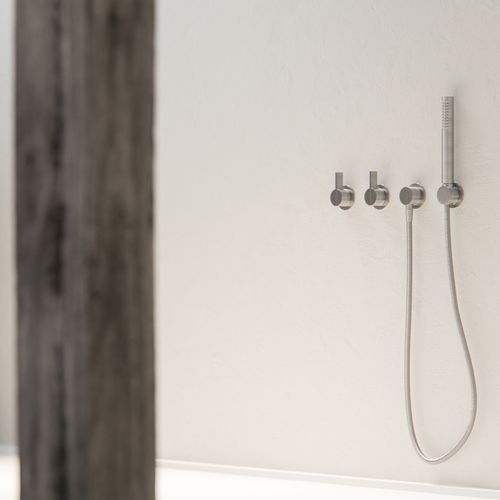 Wall-mounted shower set - PB SET23 - COCOON - contemporary / with hand shower / rain
