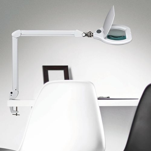 Magnifying lamp - MAULCRYSTAL  - MAUL - metal / glass / plastic