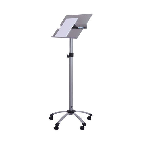 Conference lectern - ROCADA - MAUL - height-adjustable / on casters / metal