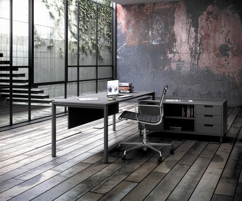 Executive desk - ADAPTA PLUS - JG Group - contemporary / wood veneer / metal