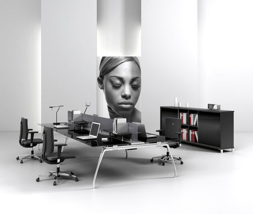 Workstation desk - INSPIRA - JG Group - contemporary / laminate / corner