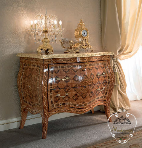 Classic chest of drawers - 14670 - Modenese Luxury Interiors - solid wood / handmade / not specified