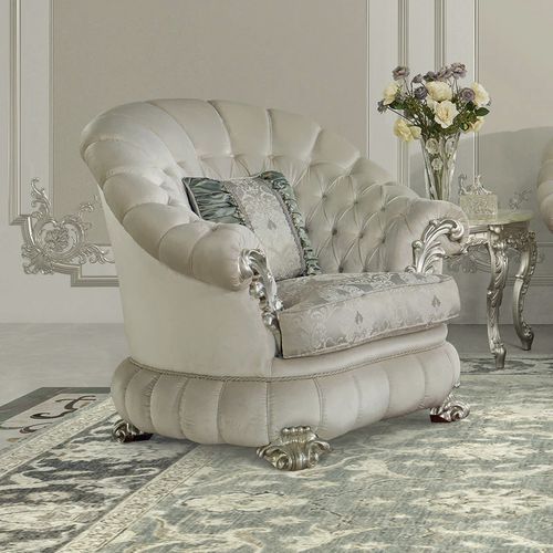 Classic armchair - 15443 - Modenese Luxury Interiors - velvet / linen / leather