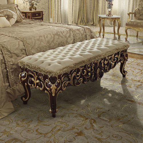 Traditional bed bench - 16538 - Modenese Luxury Interiors - wooden / fabric / home