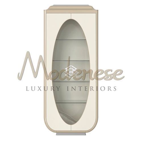 Contemporary display cabinet - 20104 - Modenese Luxury Interiors - free-standing / wooden / glass