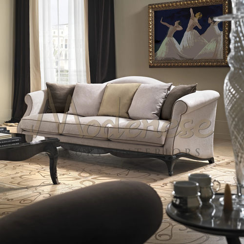 Contemporary sofa - 21404 - Modenese Luxury Interiors - living room / wooden / with removable cover
