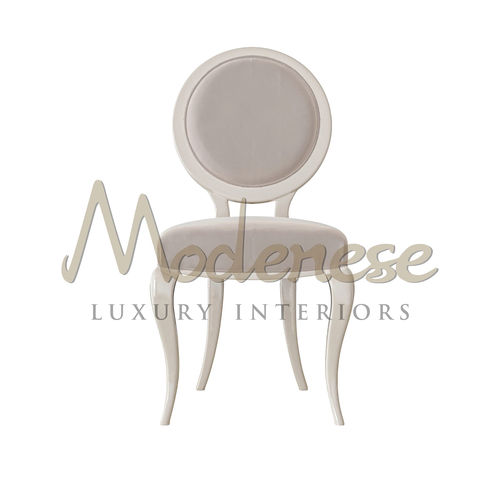 Minimalist design dining chair - 21503 - Modenese Luxury Interiors - indoor / leather / fabric