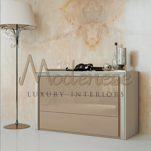 Contemporary chest of drawers - 21206 - Modenese Luxury Interiors - wooden / with drawer / rectangular