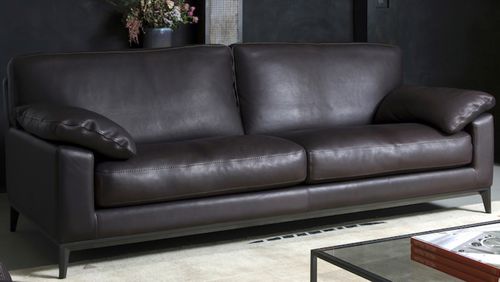 Contemporary sofa - MATÉO - Duvivier - fabric / leather / with armrests