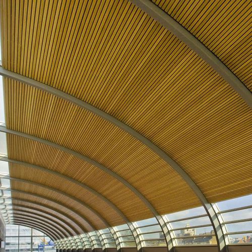 Wooden suspended ceiling RIBBA Ah Produkter strip / flameretardant