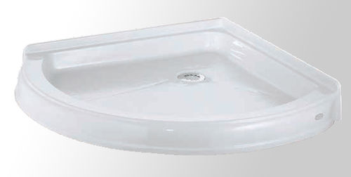 Corner shower base - NUEVO 36: 36BB36 - CAML-TOMLIN - raised / quartzite