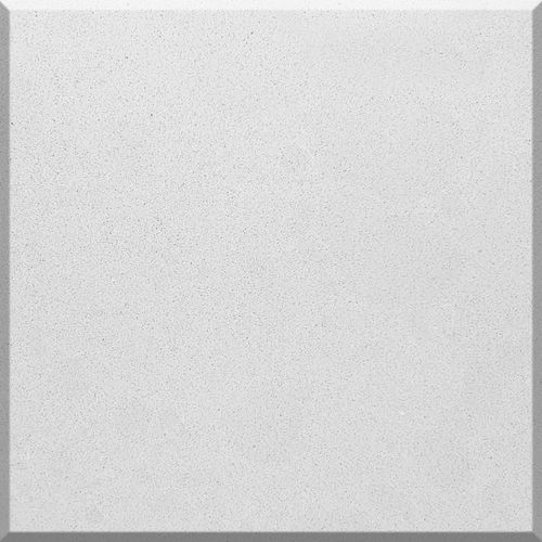 Quartz stone slab - 7500 Bianco Crystal - OKITE - for kitchen / white