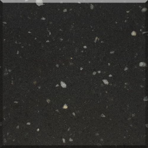 Quartz stone slab - 5008 Corvino - OKITE - for kitchen / black