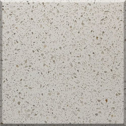 Quartz stone slab - 5009 Bianco Pro - OKITE - for kitchen / white / beige