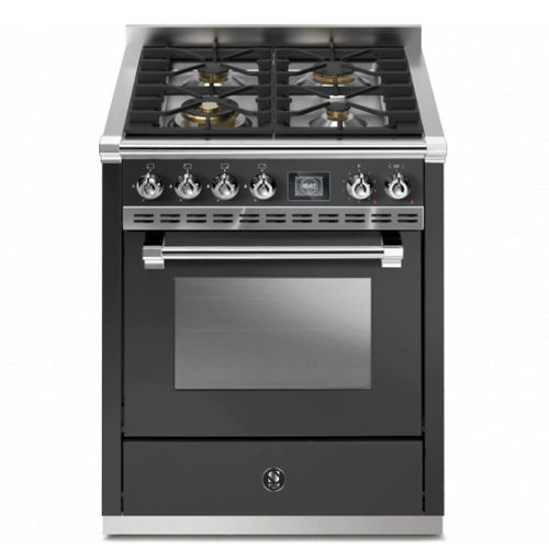 Gas range cooker - ASCOT 70  - STEEL - electric / 4 burner / 1 oven