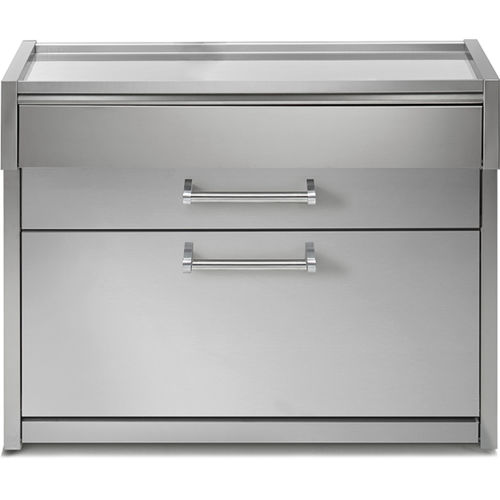 Independant kitchen unit - GENESI 120  - STEEL - free-standing / with drawer